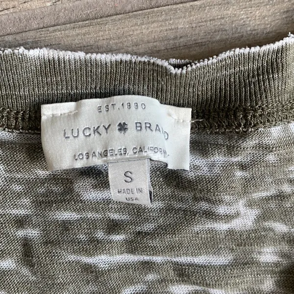 Lucky brand green burnout t-shirt - Image 2
