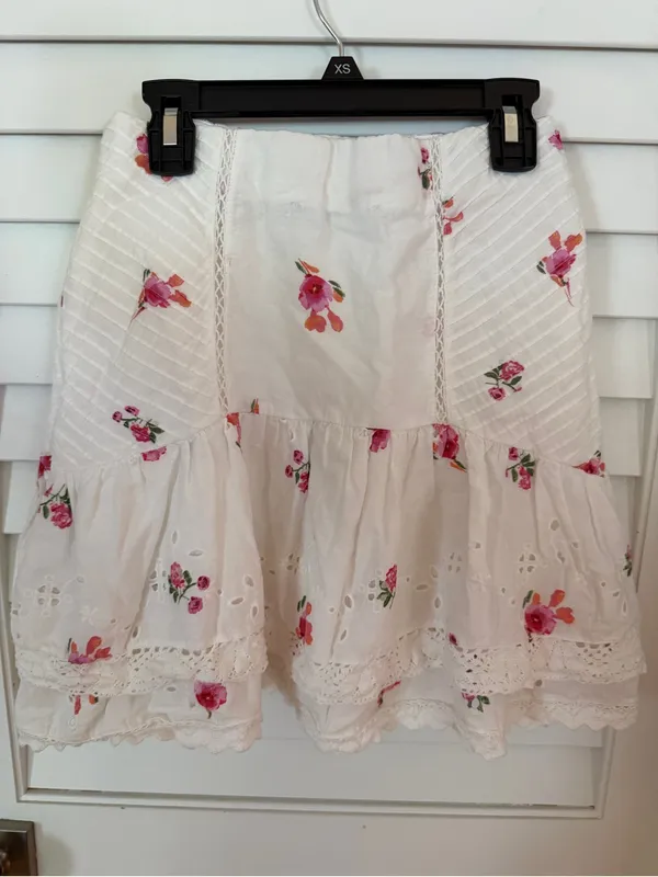 Set 3 XS Skirts Shorts Altar’d State Zara H&M Eyelet Paperbag High Waist - Image 13