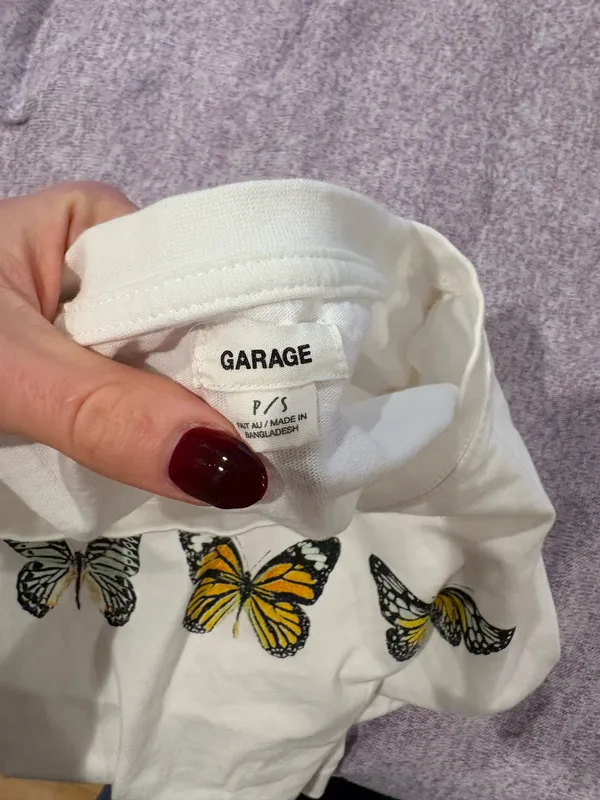 Garage Butterfly Crop Top - Image 4