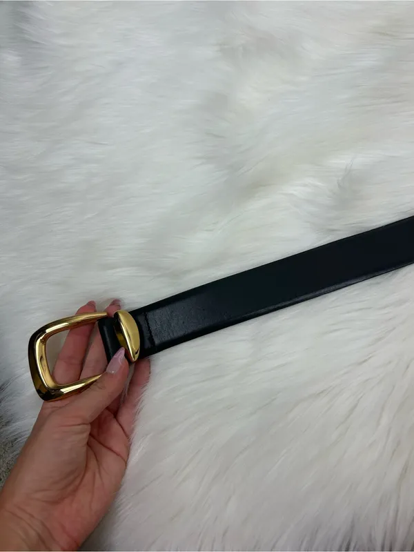 Madewell Black Leather Chunky Waist Belt - Image 11