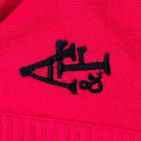 Abercrombie Cardigan Sweater Hot Pink V Neck Preppy Y2K Logo Minimalist Large - Image 9
