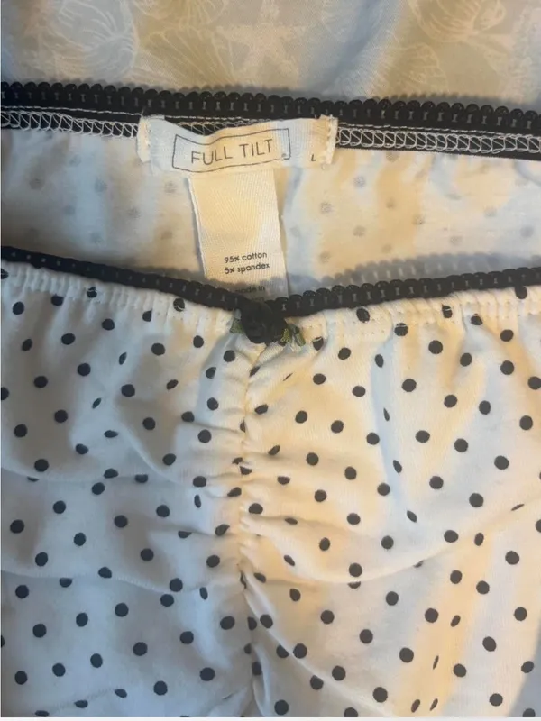 Full Tilt Black Polka Dot Tube top - Image 2