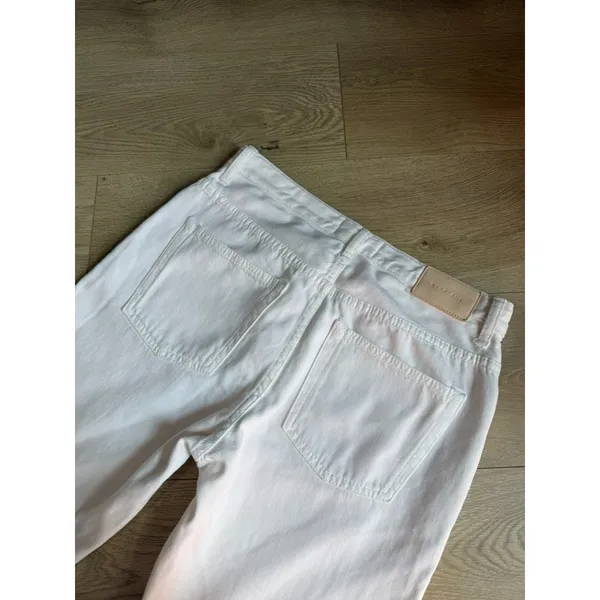 Women's Everlance The Summer Jean white straight leg jeans 100% cotton size 28 - Image 9