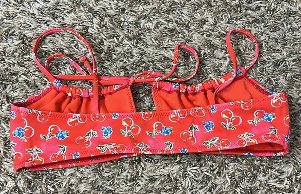 Pacsun Eco Red Cherry Salina Keyhole Tank Bikini Top Sz S - Image 8