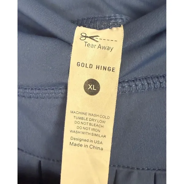 Gold Hinge Skort Womens XL Blue Athletic Tennis Golf Pickleball Pocket - Image 3