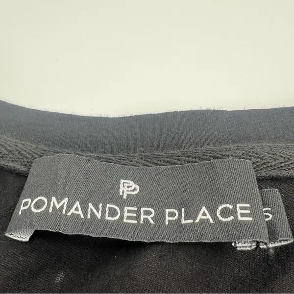 Tuckernuck pomander place black vesty lace puff sleeve top‎ sz S - Image 4