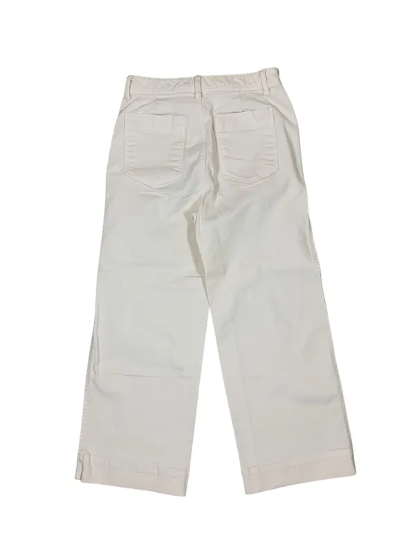 Gap White High Rise Wide Leg Crop Pants Casual Minimalist Womens 4 - Image 2