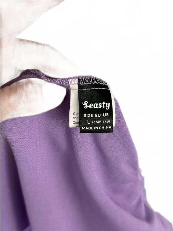 Cute Flowy Top Size L Purple Size L - Image 5