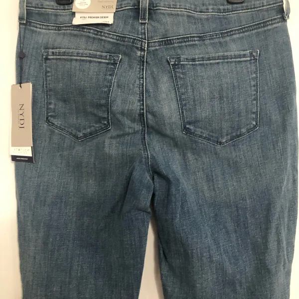NYDJ‎ new Skinny Legging Women's Jeans ripped knee size 10 lift tuck technology - Image 11
