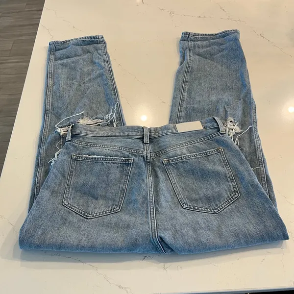 Pistola Presley High‎ Rise Relaxed Roller Jeans Size 27 - Image 4