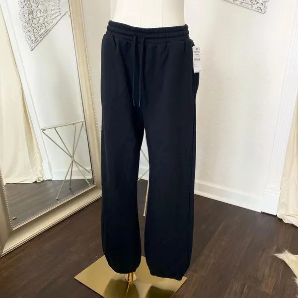 NWT bp Black Thick Sweatpants Drawstring Joggers Size S - Image 2