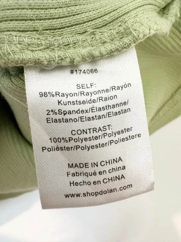 Anthropologie Dolan Puff Sleeved Blouse Size‎ Medium Green Polka Dot Ruffle Coquette Fairycore - Image 7