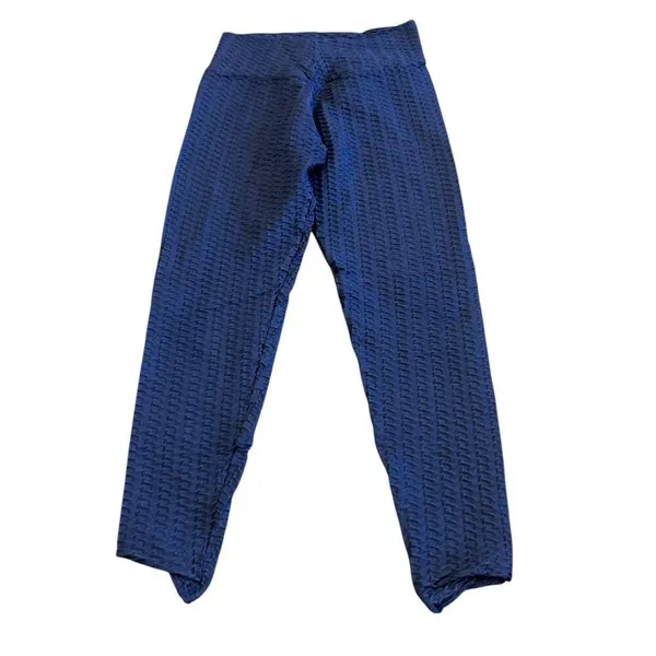 Booty by Brabants Dark Blue Two Piece Workout Set Bra Top Leggings One Size - Image 3