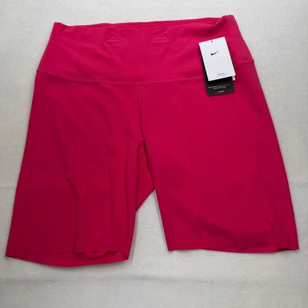 Nike Womens Zenvy Gentle-Support High-Waisted 8" Biker Shorts Pink DQ6003-666 XS - Image 2