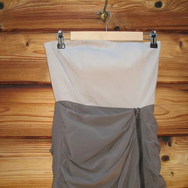 Alice + Olivia Silk Strapless Mini Dress - Image 5
