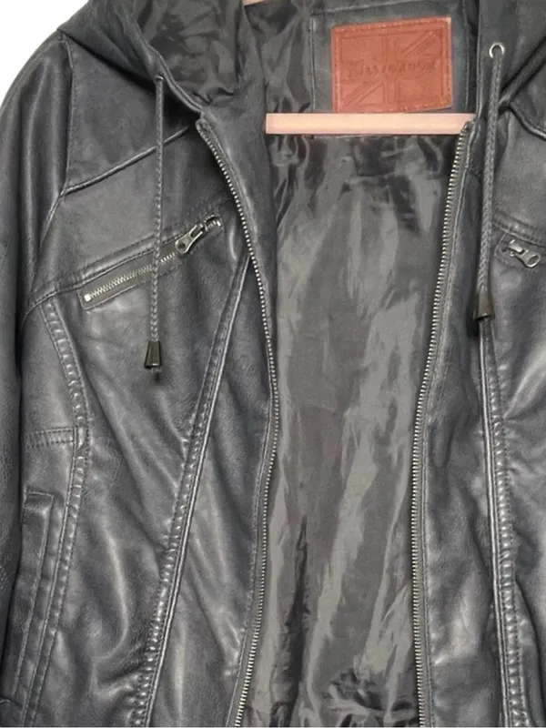 Y2K Vintage Jacket Size Large ~ Hooded with Pockets ~ Like New Condition - Image 6