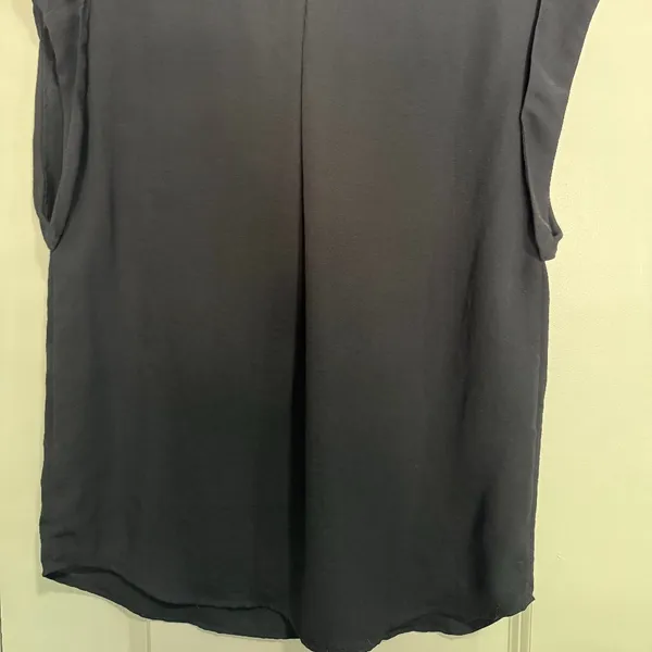 Women's Small Black Dressy Victoria's Secret Silky Short Sleeve Top - Image 3