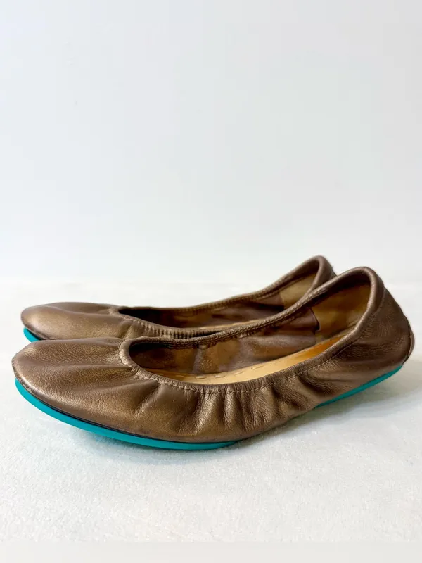 Tieks by Gavrieli Metallic Bronze Ballet Flats Size 8 - Image 7