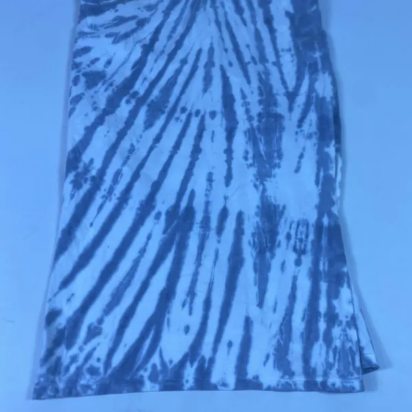 Daily‎ Practice T-Shirt Dress Womens XS Blue Tie Dye Cotton Side Slit Casual - Image 12