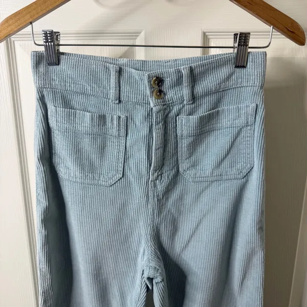 Faherty Portland Blue Corduroy Flare Pants Womens‎ Size 26 - Image 4