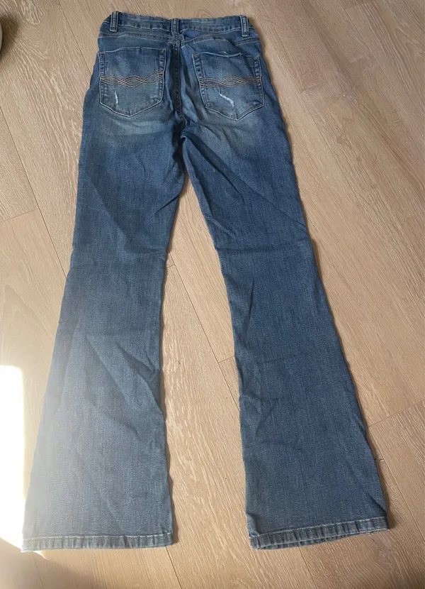 Blue Flared Jeans Size 4 - Image 2
