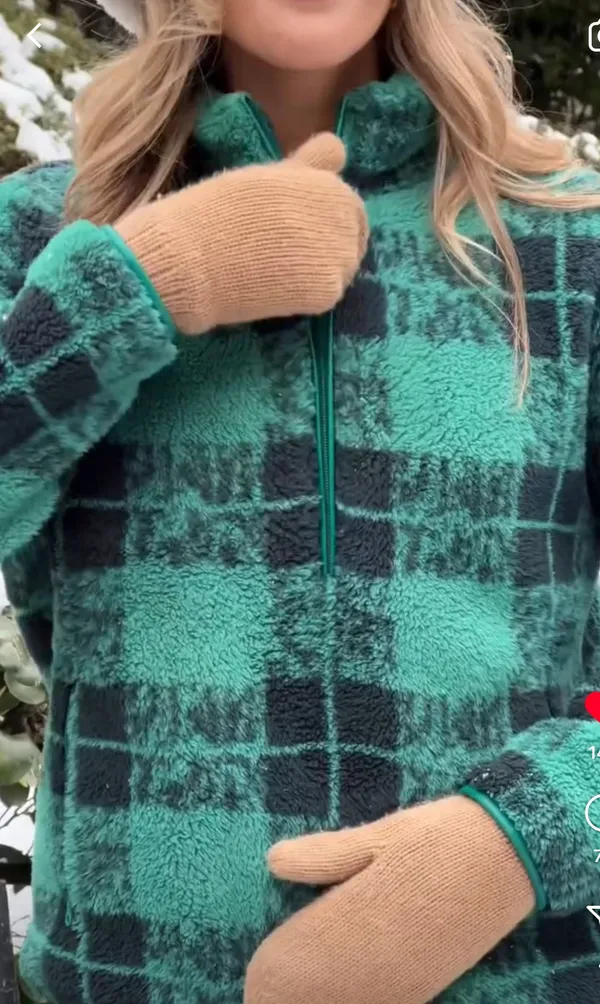 Aerie Fleece Quarter Zip Sweater - Image 2