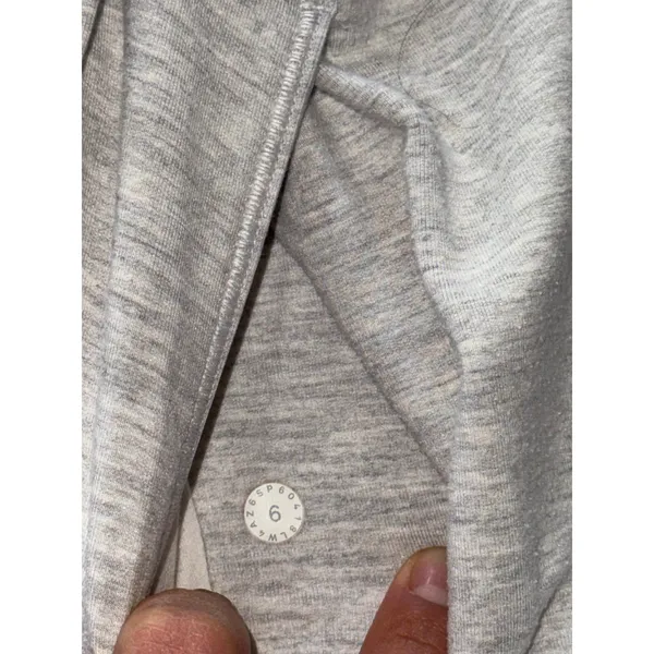 Lululemon Womens Coast‎ Easy Wrap Jacket Gray Heather Full Zip Size 6 - Image 7
