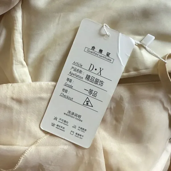 NWT. D.X Elegant Cream Layered Women's Dress. Size 8 - Image 7
