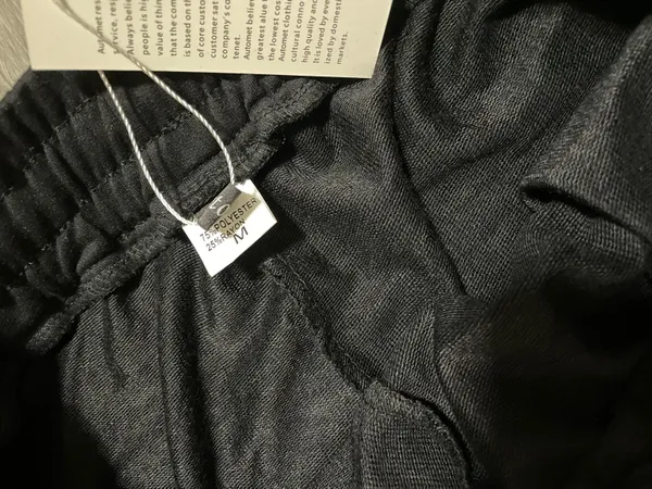 Black High rise Sweatpants / Joggers Size M - Image 4