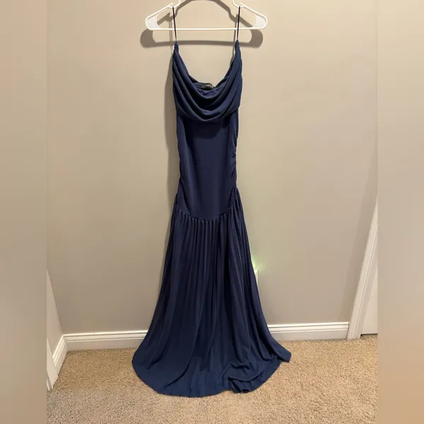 Revolve Lioness Strapless Navy Dress - Image 3