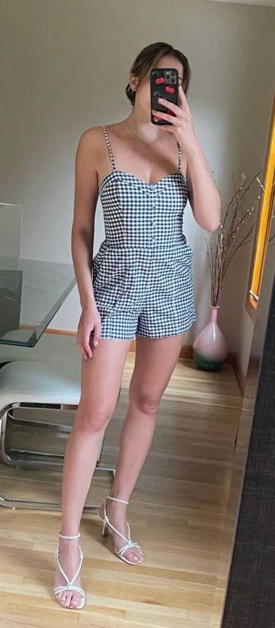 Abercrombie Gingham Romper - Image 2