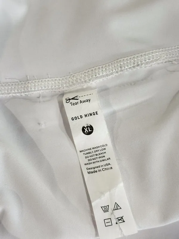 Gold Hinge Women Skort Off White Pleated Mini Tennis Skirt Lined High Waist XL - Image 4