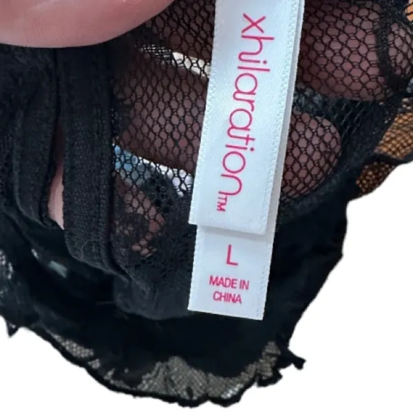 Xhilaration Black Lace Top‎ - Image 4