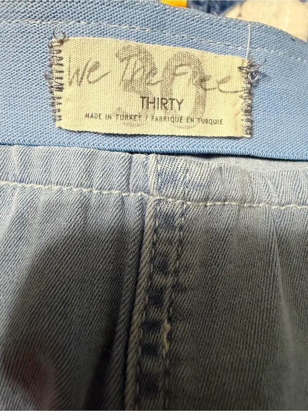 We The Free boho cropped flare jeans size 30 free people retro - Image 2