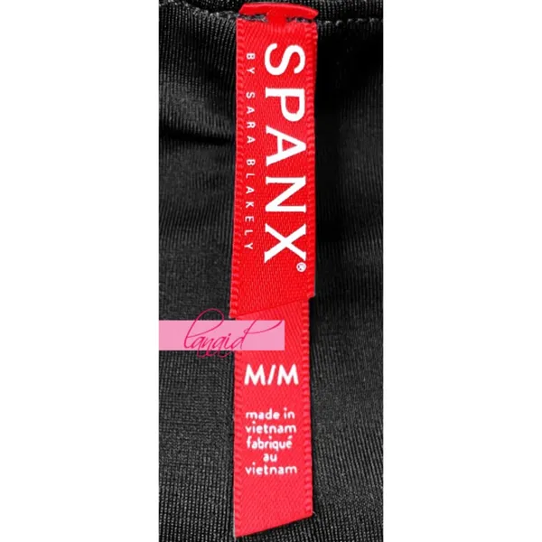Spanx Faux Leather Pencil Skirt Very Black High-Waist Shiny Stretchy Edgy Midi - Image 9