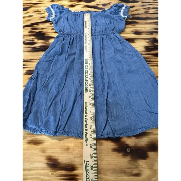 Lush Clothing Denim Dress Women Stretchy Comfortable Size Large Preppy‎ Beach Travel City - Image 6