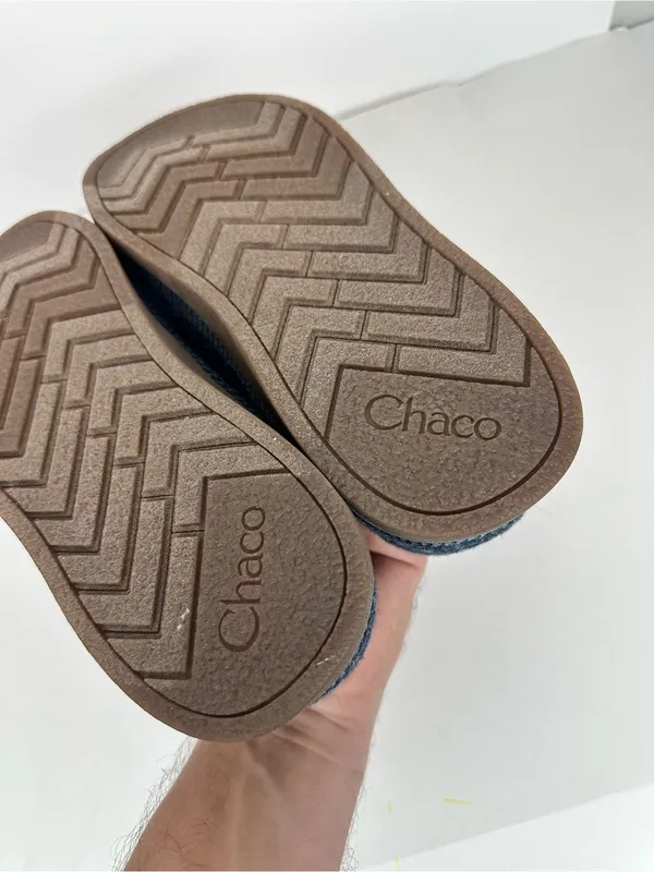 Chaco Revel Women’s 9.0 Navy Blue Felt Slip On Slippers LUVSEAT JCH108906 - Image 12
