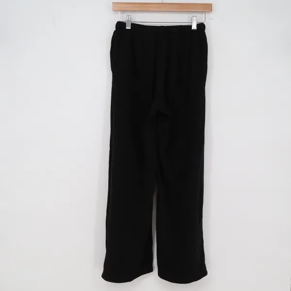 H&M Divided Sweatpants Womens XS Basic Wide Leg Black Fleece Drawstring EXCL - Image 5