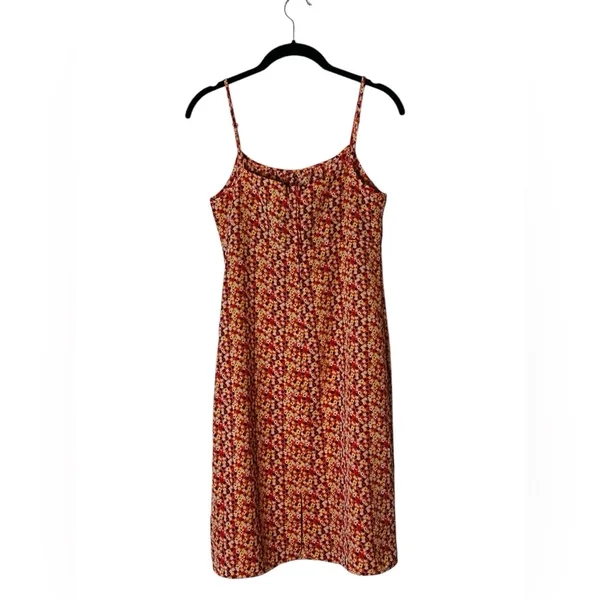Vintage Fashion Bug Floral Babydoll Mini Slip Dress Y2K Boho Fairy Grunge - Image 8