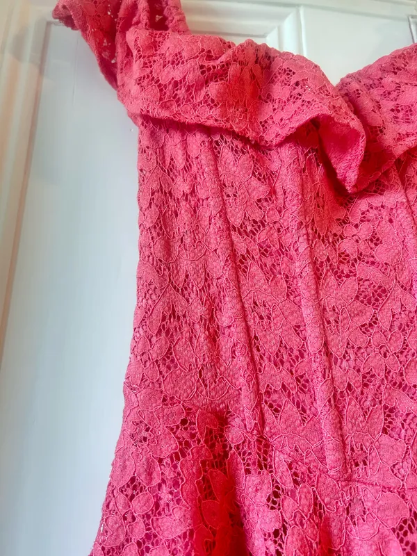 Peach Off-The-Shoulder Dress - Image 2