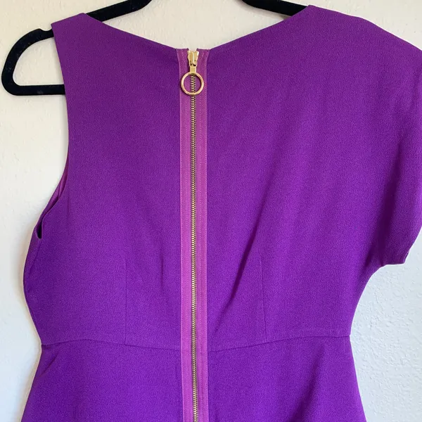 5/$25 Tibi Purple Asymmetrical Sheath‎ Dress - Image 6