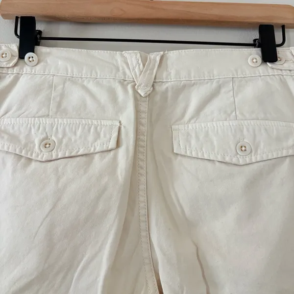 Madewell Garment-Dyed Low-Slung Straight Cargo Pants Cream‎ Vintage Linen 26 - Image 15