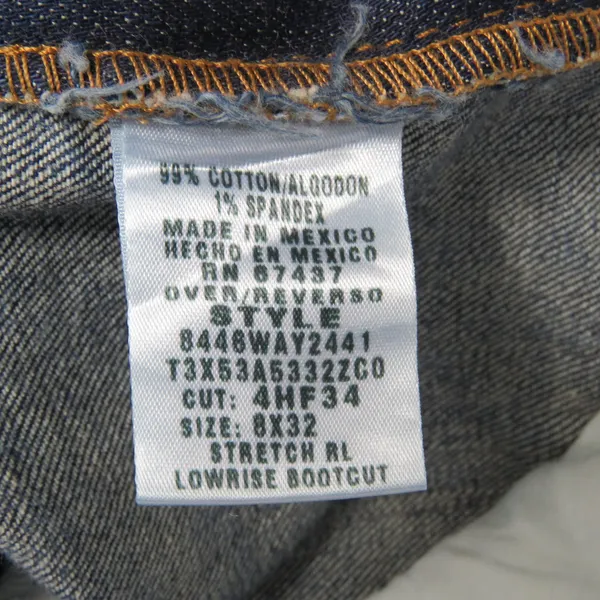90s Vintage Ralph Lauren Polo Low Rise Dark Wash Bootcut Flared Jeans 30" Retro - Image 8