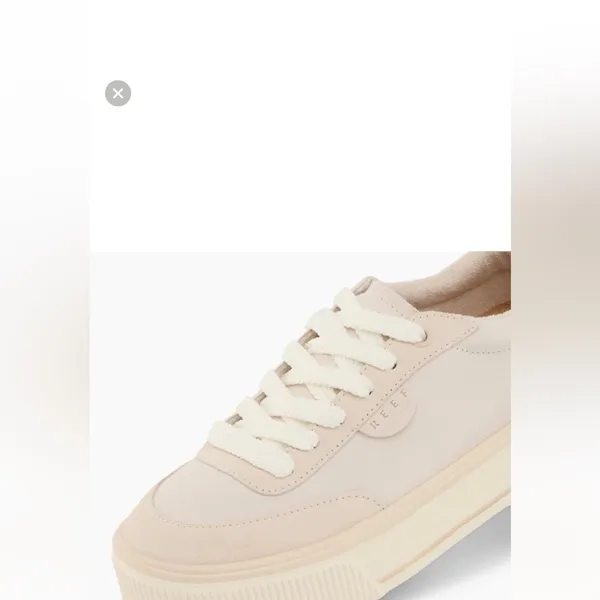 Reef Lay Day Lift Leather Boho Platform Casual Sneakers Beige Cream New Size 8.5 - Image 13