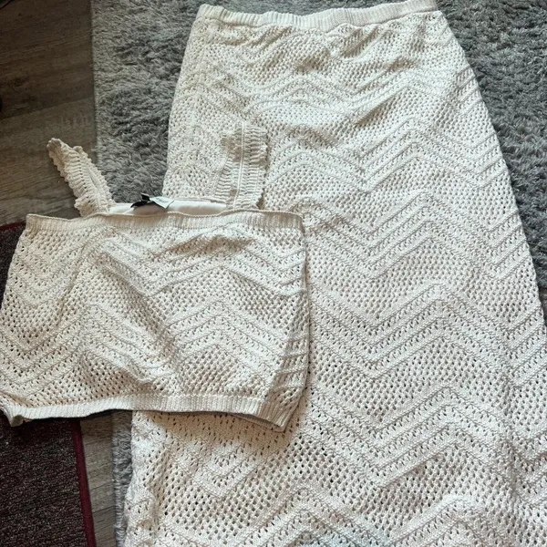 Freshman 1996 2 piece crochet‎ set L Size L - Image 4