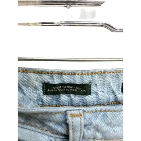 Wild Fable Highest Rise Distressed Baggy Light‎ Wash Jean Size 8/29 - Image 5