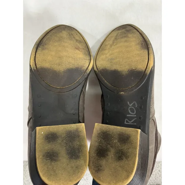 Womans Madden Girl Become Brown Full Leather Strappy Bootie Size 9 M - Image 8