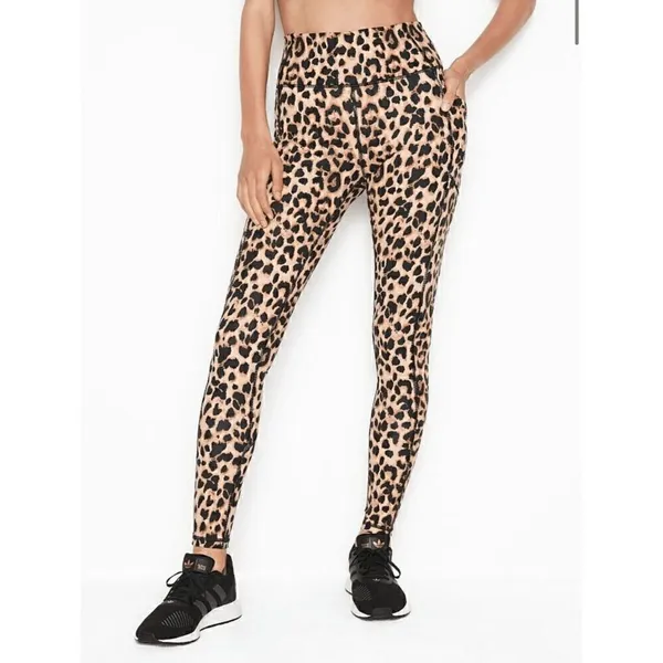 Victoria Secret Incredible Essential Legging Leopard Print 7/8 Length Size 14 - Image 5