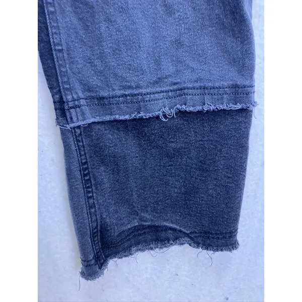 Rails The Getty Crop Womens Size‎ 27 Black Patchwork High Rise Wide Leg Jeans - Image 7