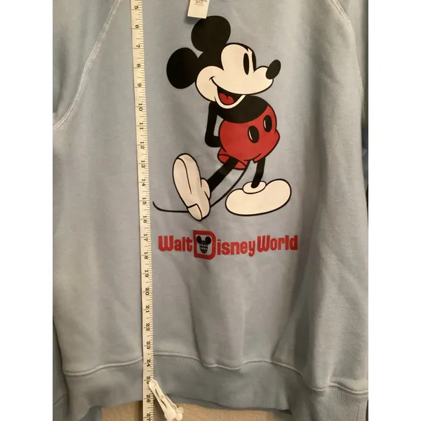 MWOT Walt Disney World Parks Classic Light Blue Mickey Mouse Sweatshirt M - Image 5